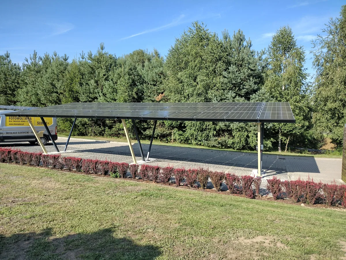 2 solar carports, moc 13 kWp, Nieboczowy - photo 10