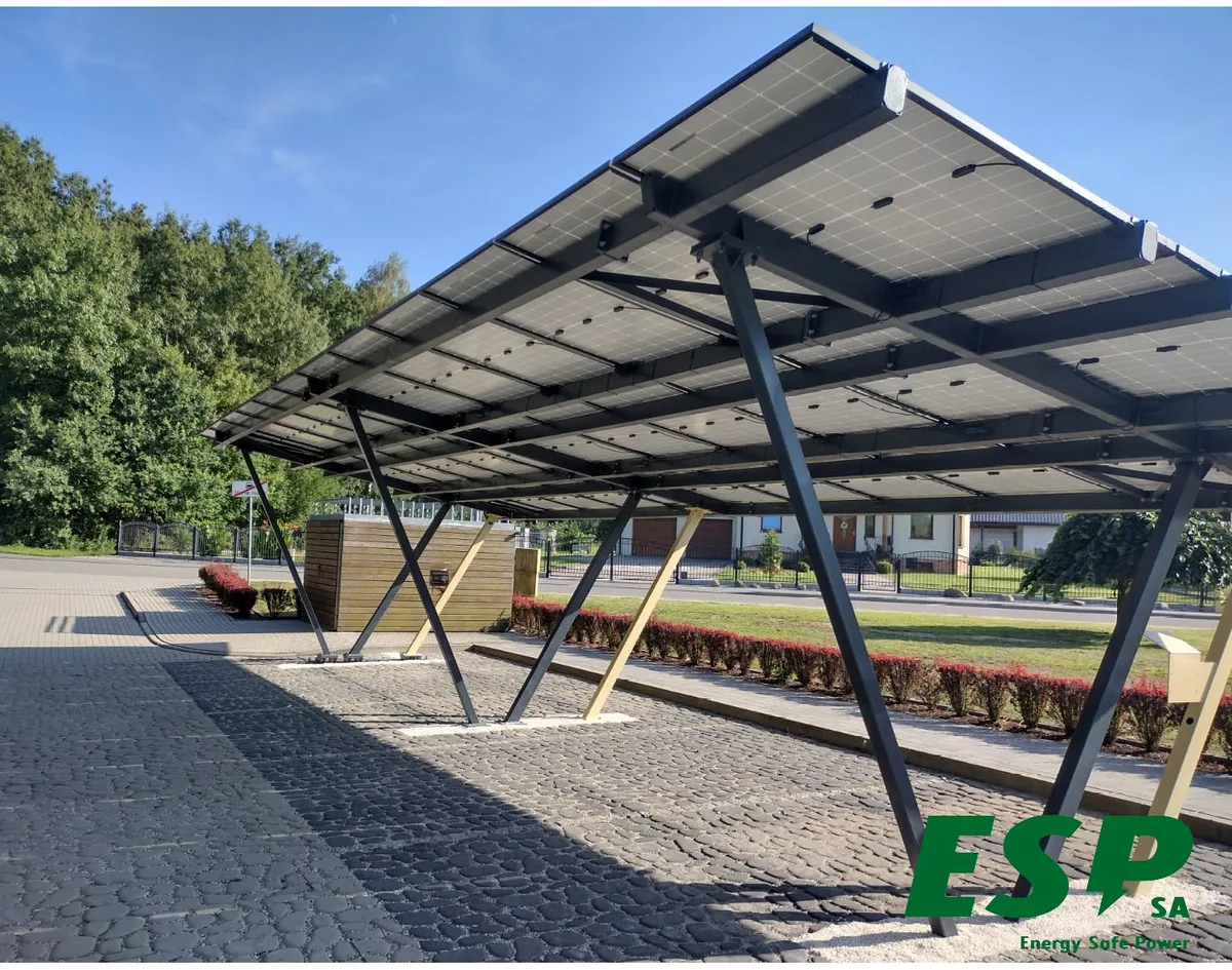 2 solar carports, moc 13 kWp, Nieboczowy - photo 13