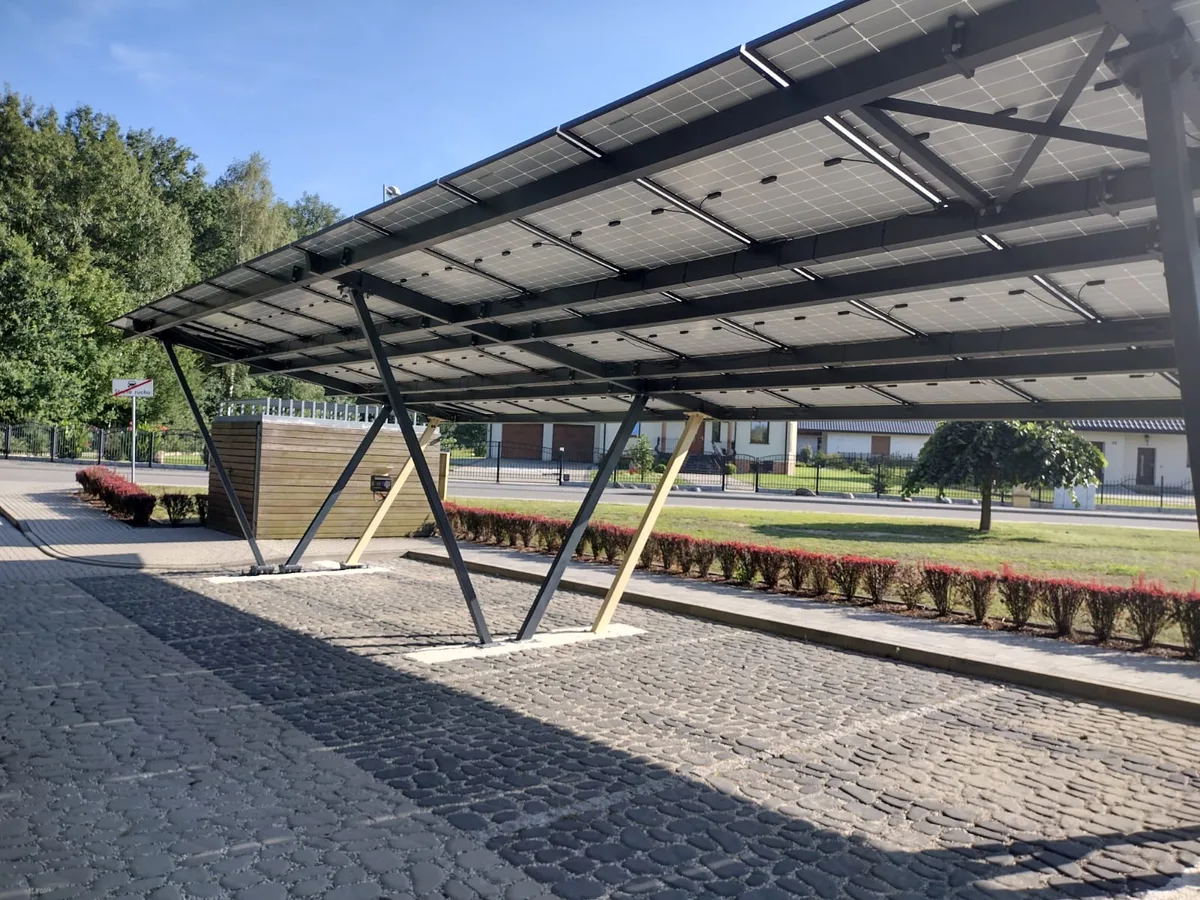 2 solar carports, moc 13 kWp, Nieboczowy - photo 15