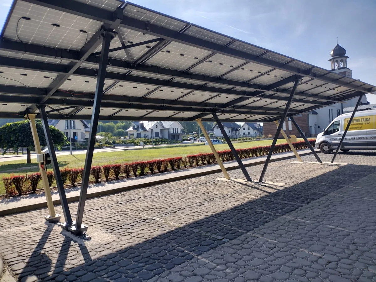 2 solar carports, moc 13 kWp, Nieboczowy - photo 17