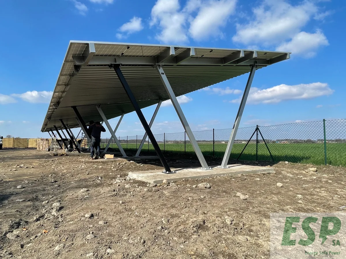 6 Solarcarports, moc 50 kWp, 6 ładowarek typu Wallbox, Gniezno - Foto 6