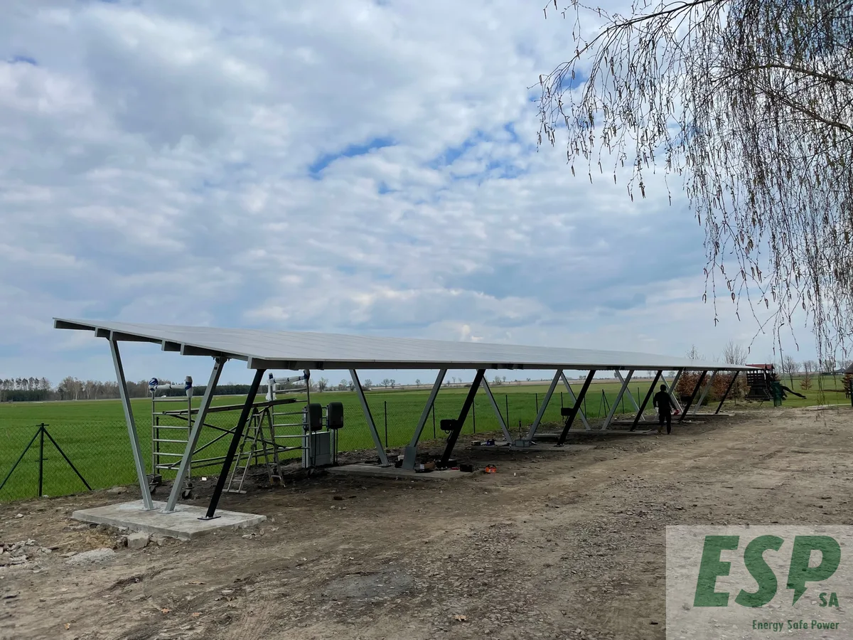6 Solarcarports, moc 50 kWp, 6 ładowarek typu Wallbox, Gniezno - Foto 13