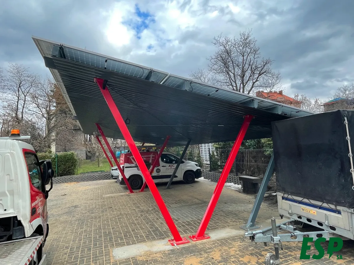 Two solar carports, moc 16,2 kWp, Bielsko Biała - photo 3