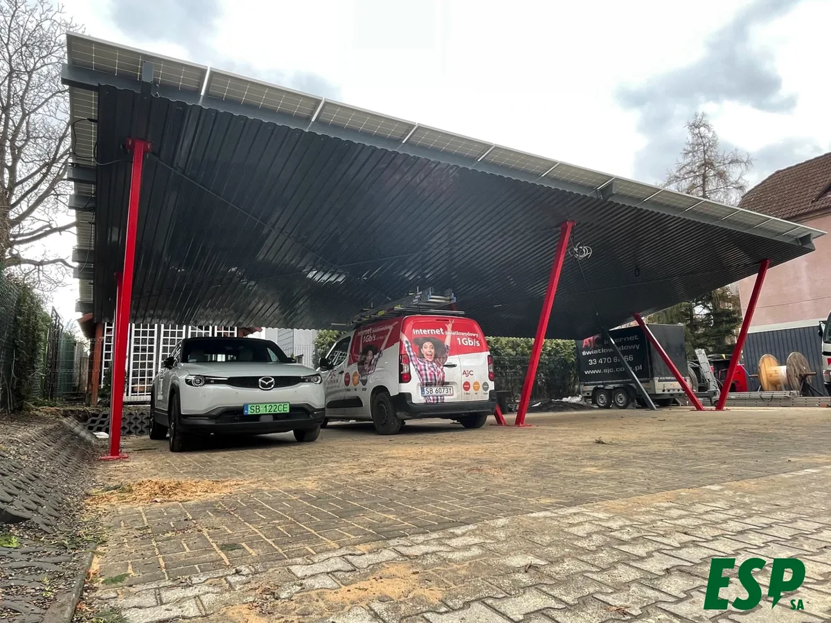 Two solar carports, moc 16,2 kWp, Bielsko Biała - photo 4