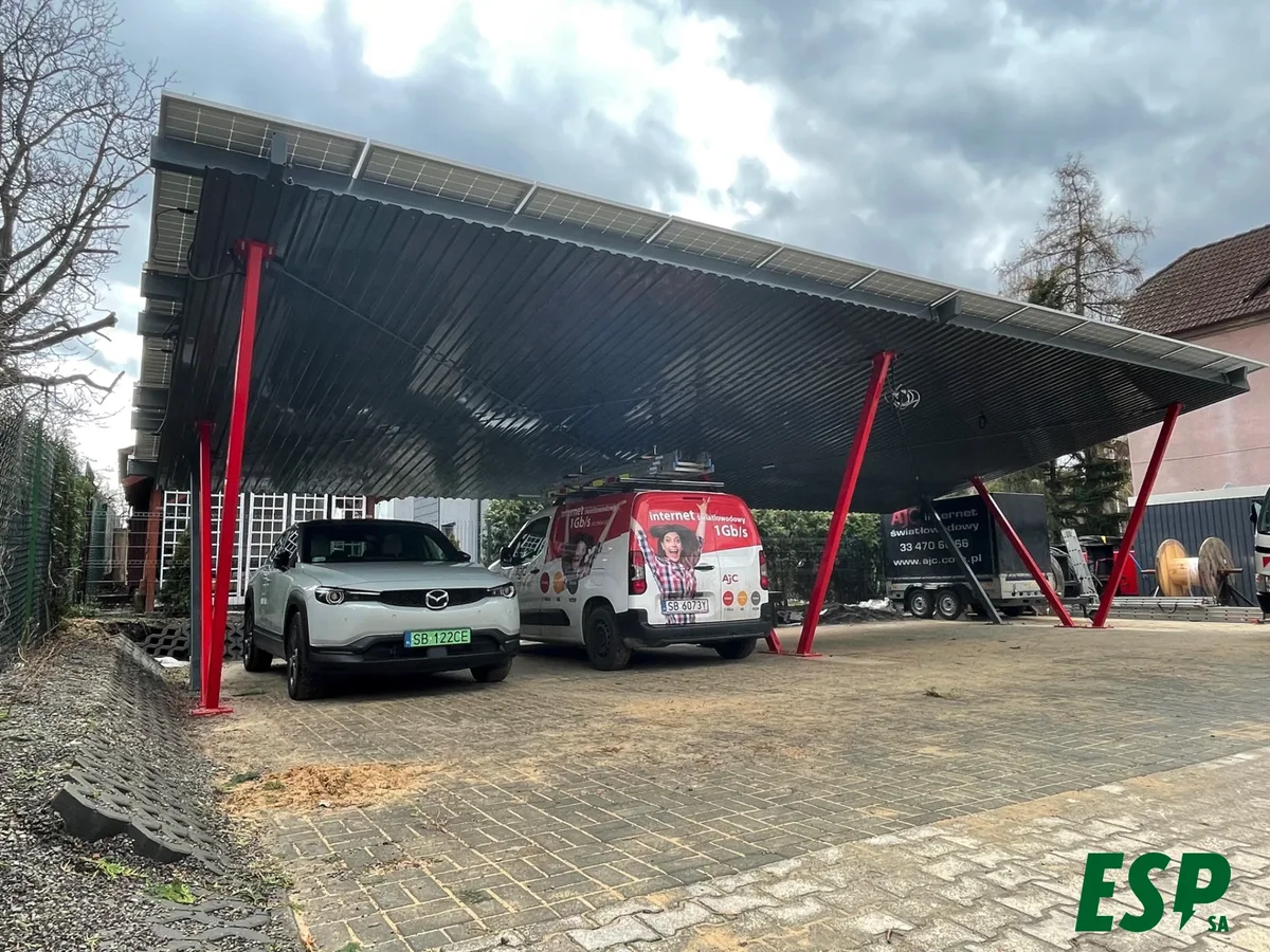 Two solar carports, moc 16,2 kWp, Bielsko Biała - photo 6