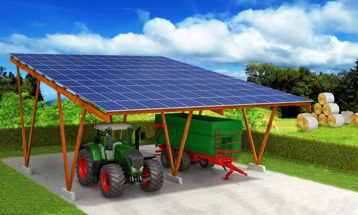 Eine andere Anwendung von Photovoltaikmodulen