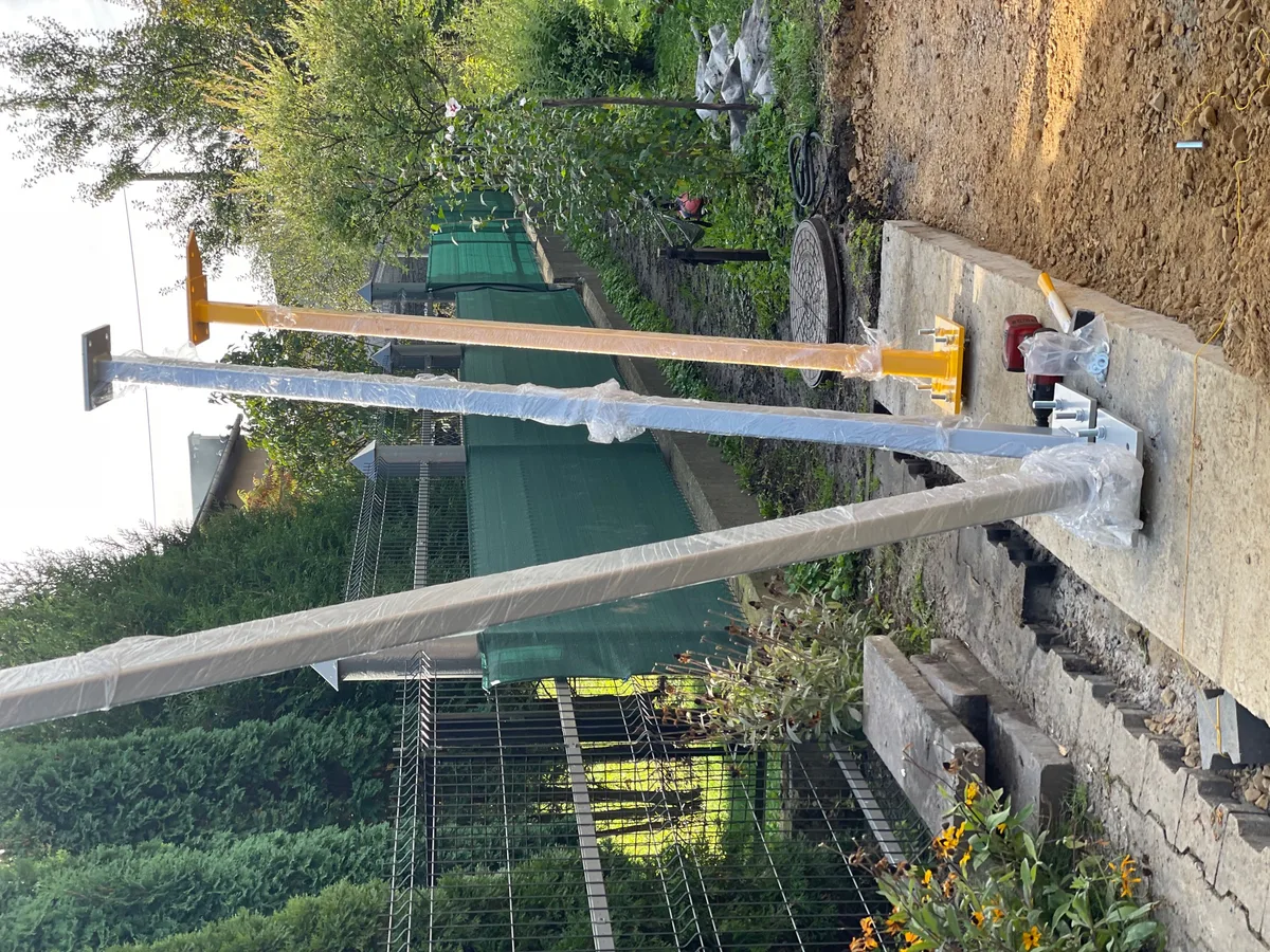 Installing a solar carport, Dąbrowa Górnicza - stage 2