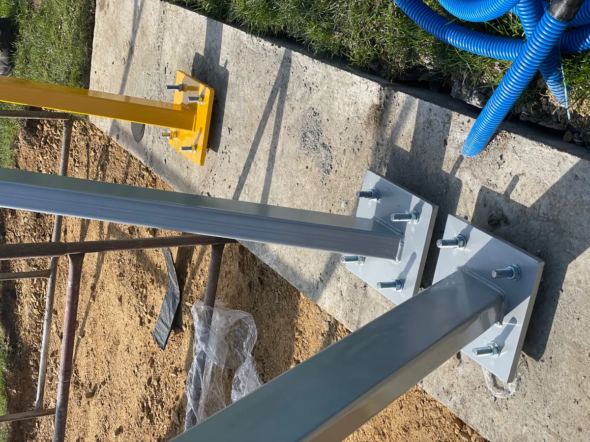 Installing a solar carport, Dąbrowa Górnicza - stage 3