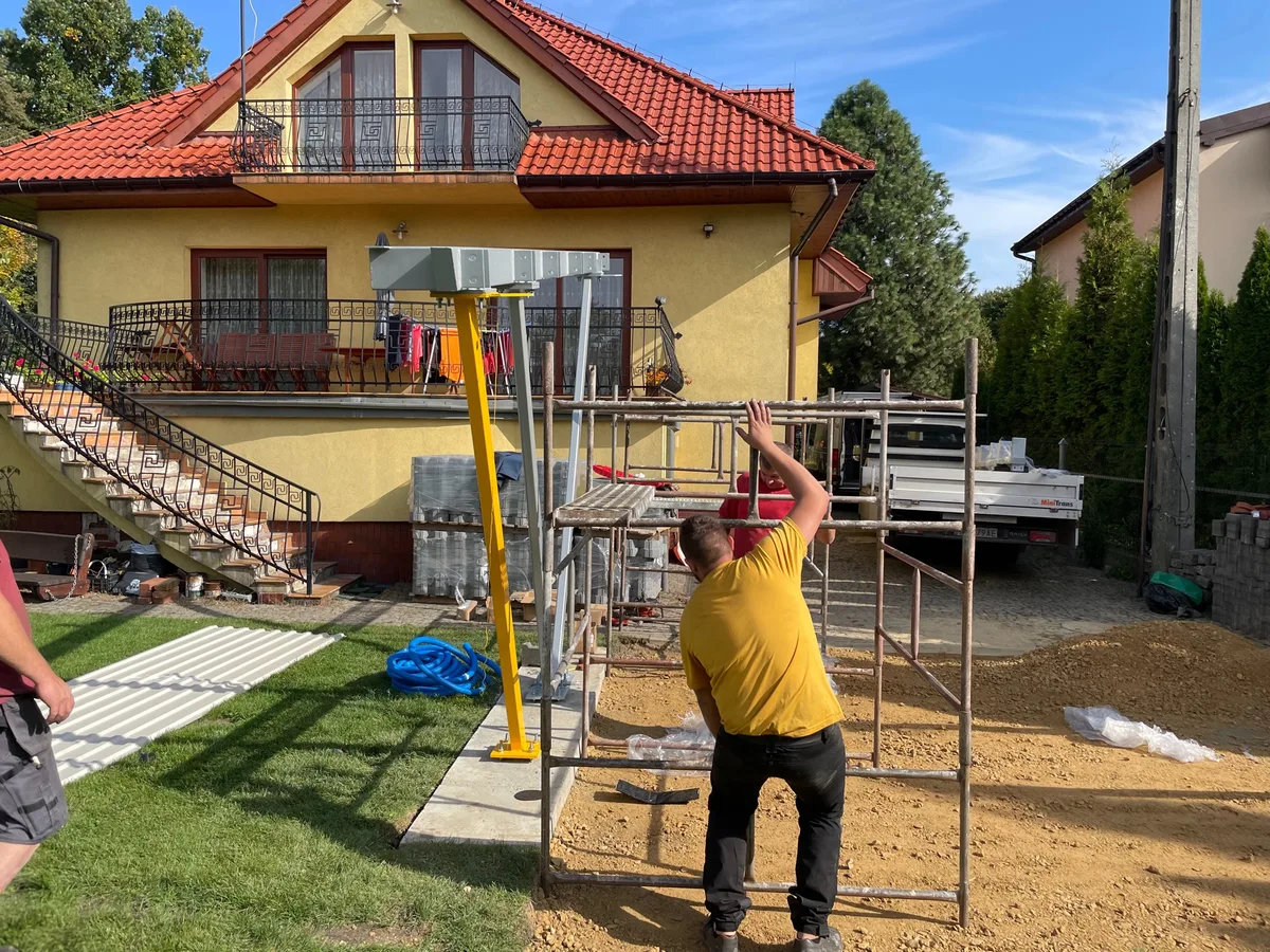 Installing a solar carport, Dąbrowa Górnicza - stage 6