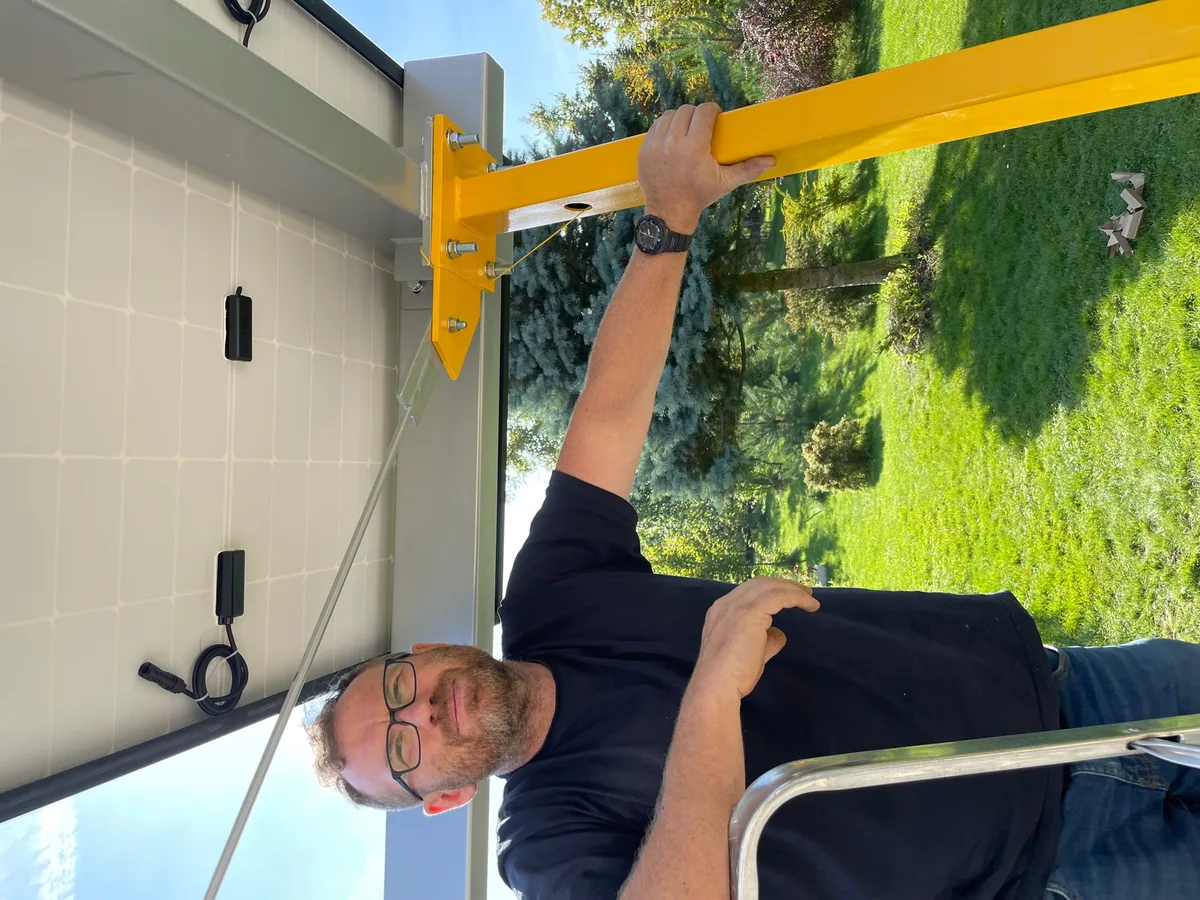 Installing a solar carport, Dąbrowa Górnicza - stage 12