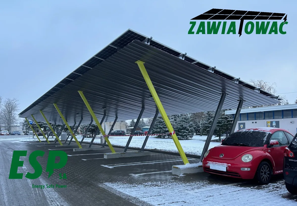 Solar carport at the Specjalistyczny Szpital Wojewódzki hospital in Ciechanów, Ciechanów - photo 2