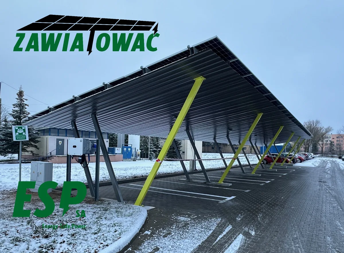 Solar carport at the Specjalistyczny Szpital Wojewódzki hospital in Ciechanów, Ciechanów - photo 3