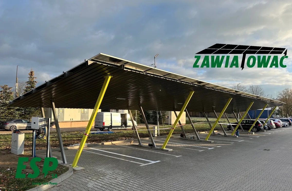 Solar carport at the Specjalistyczny Szpital Wojewódzki hospital in Ciechanów, Ciechanów - photo 4