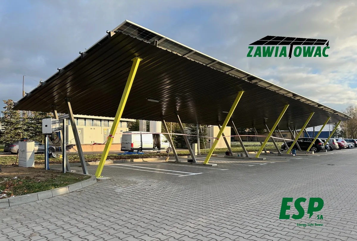 Solar carport at the Specjalistyczny Szpital Wojewódzki hospital in Ciechanów, Ciechanów - photo 5