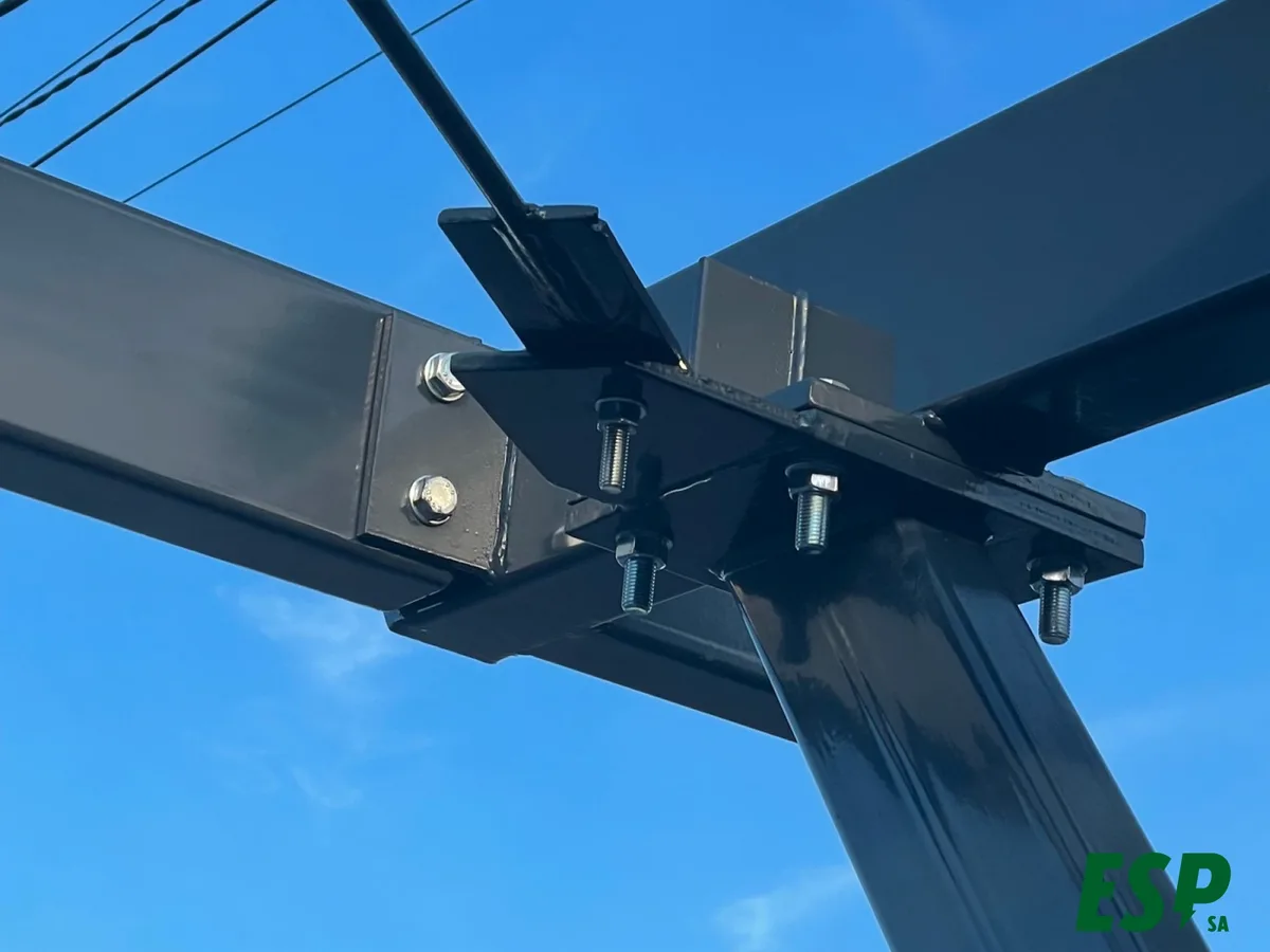 Installing a solar carport - stage 10