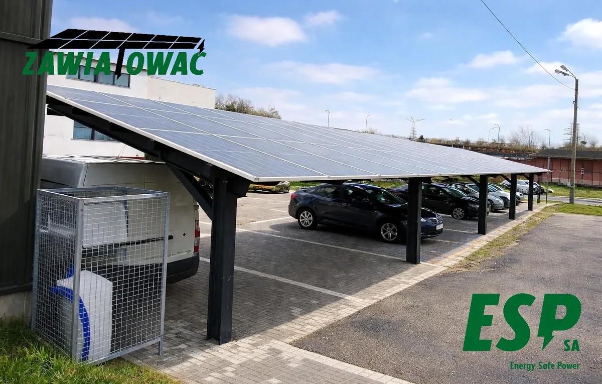 Ombrière de parking photovoltaïque avec borne de recharge pour véhicules électriques, Tarnowskie Góry - photo 5