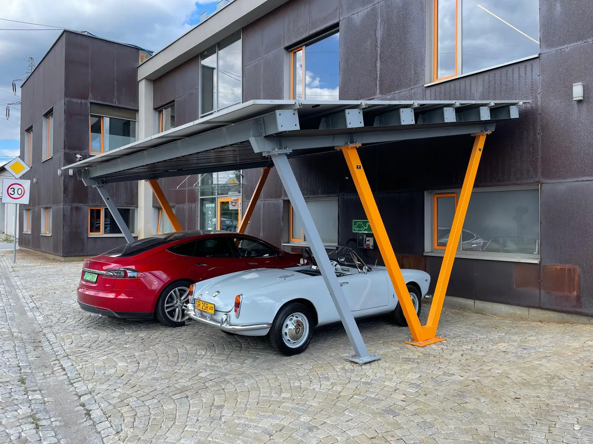 Ombrière photovoltaïque à Rybnik